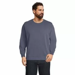 Blake Shelton X Lands End Men's Big And Tall Serious Sweats Garment Dye Crewneck Sweatshirt