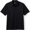 Lands' End Unisex Short Sleeve Basic Polyester Zip Polo