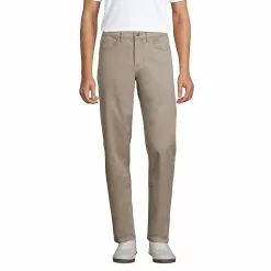 Lands' End Men's Traditional Fit Comfort Waist Hybrid 5 Pocket Pants
