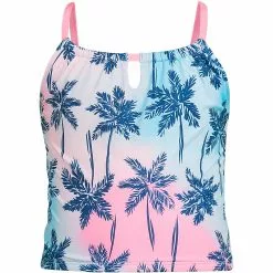 Lands' End Girls Keyhole Tankini Swim Top