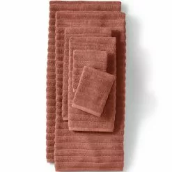 Lands' End Organic Cotton Rib 6-Piece Towel Set