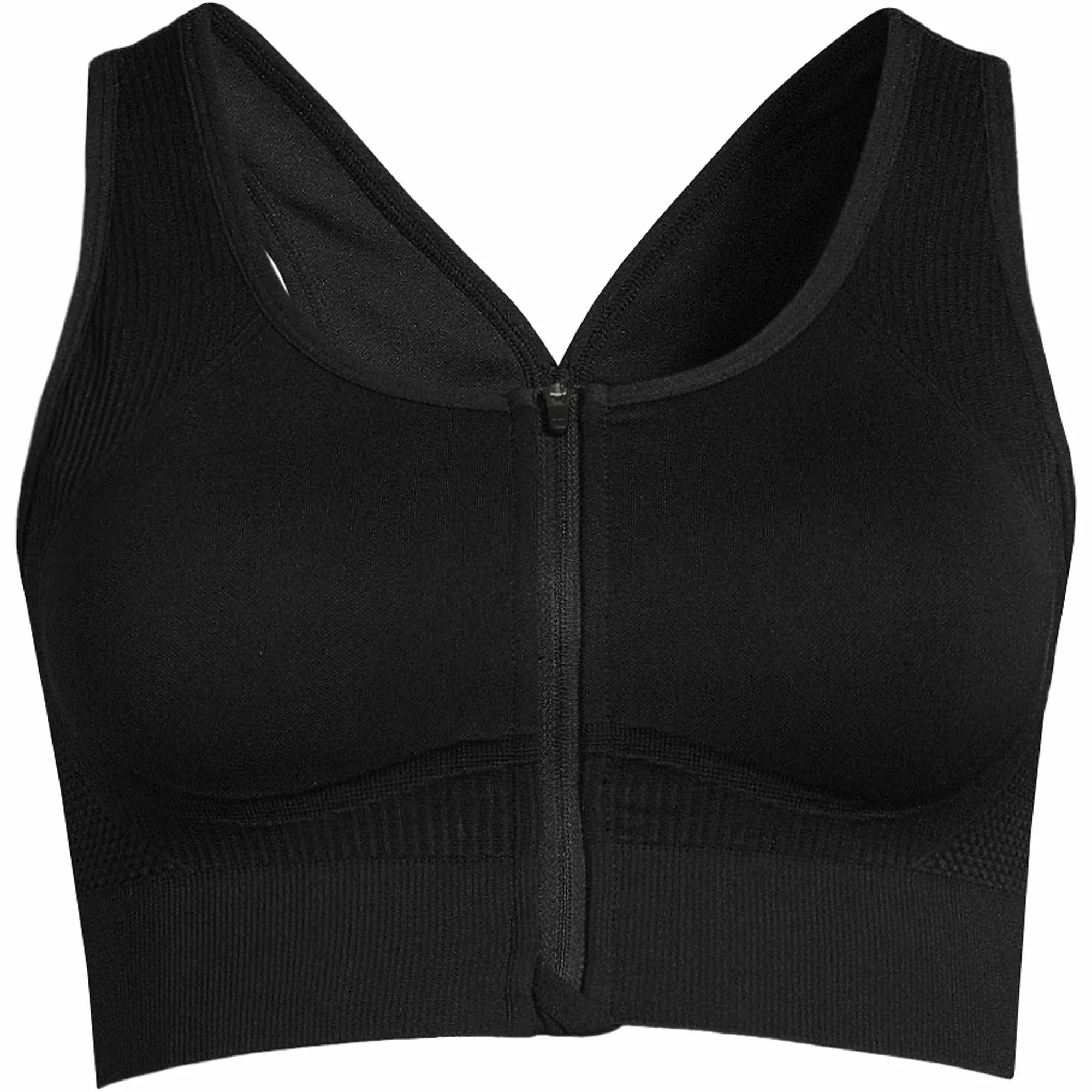 Lands' End Women's Seamless Zip Front Bra - Image 7