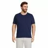 Lands' End Men's Big And Tall Short Sleeve Garment Dye Slub Pocket Tee