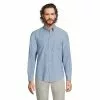 Lands' End Men's Long Sleeve Traditional Fit Chambray Shirt