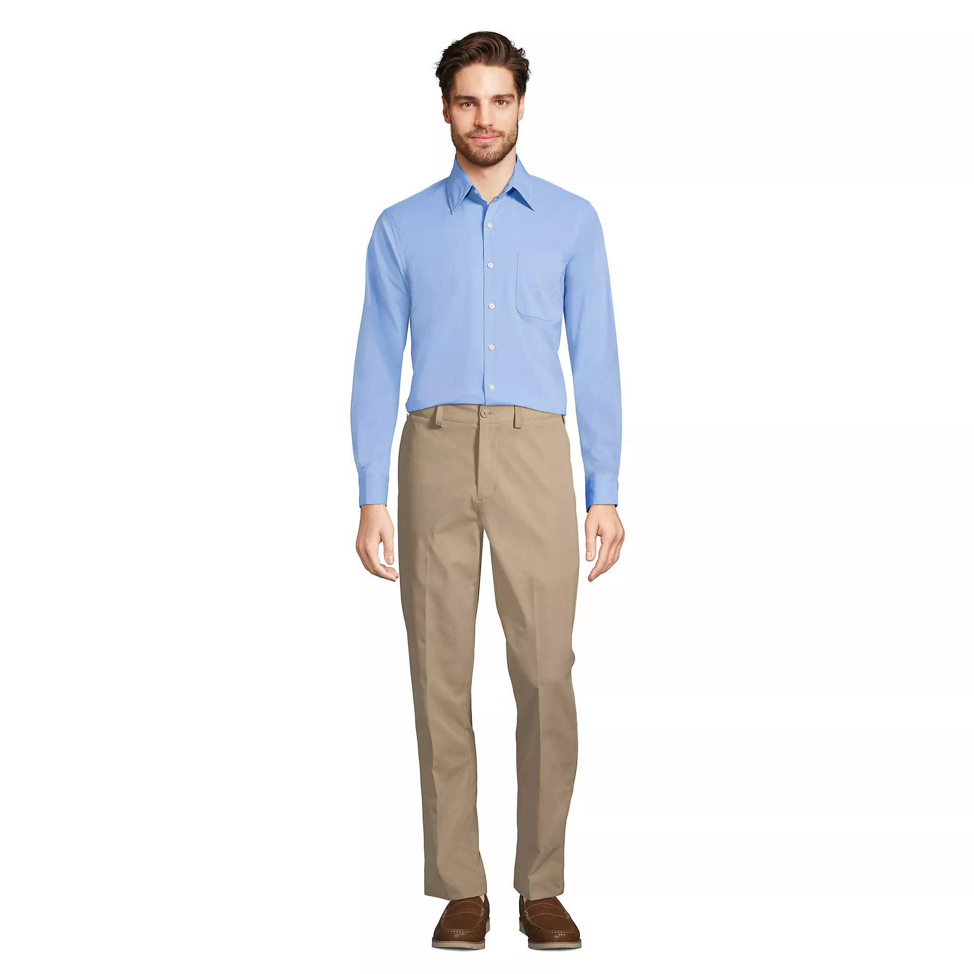 Lands' End Men's Long Sleeve Active Stretch Performance Shirt - Image 4