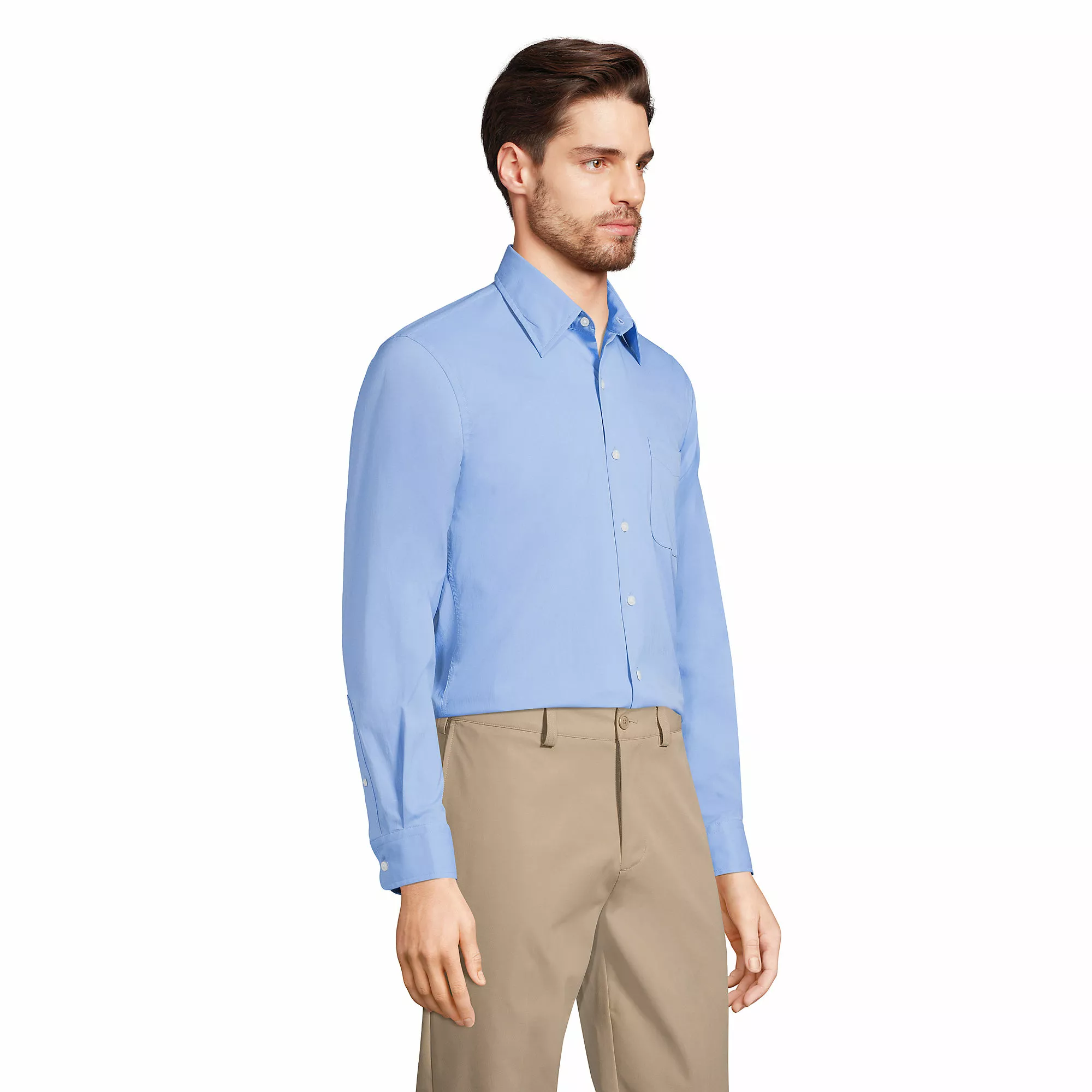 Lands' End Men's Long Sleeve Active Stretch Performance Shirt - Image 3