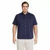 Lands' End Men's Big Short Sleeve Traditional Fit Comfort-First Shirt With Coolmax