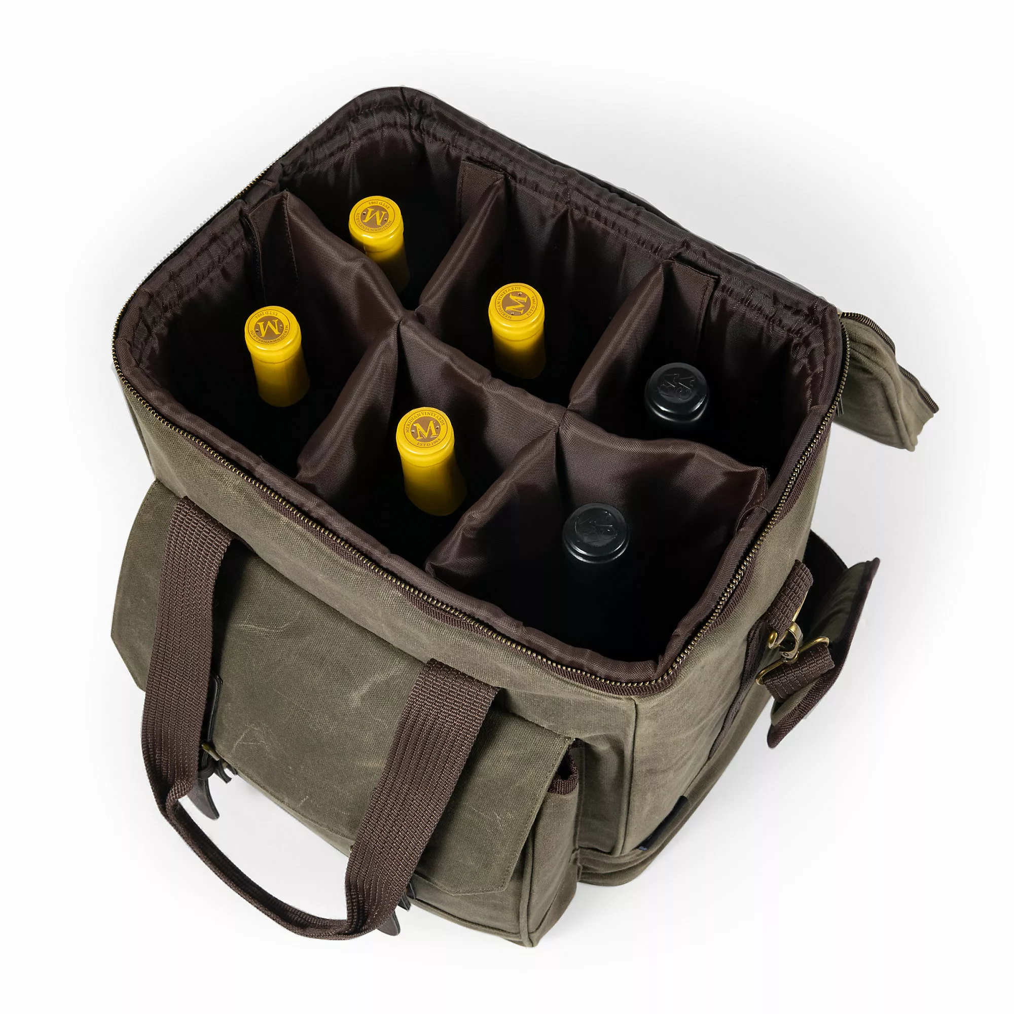 Picnic Time Weekender 6 Bottle Insulated Wine Bag - Image 4