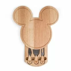 Picnic Time Disney Mickey Mouse Parawood Cheese Cutting Board With Tools