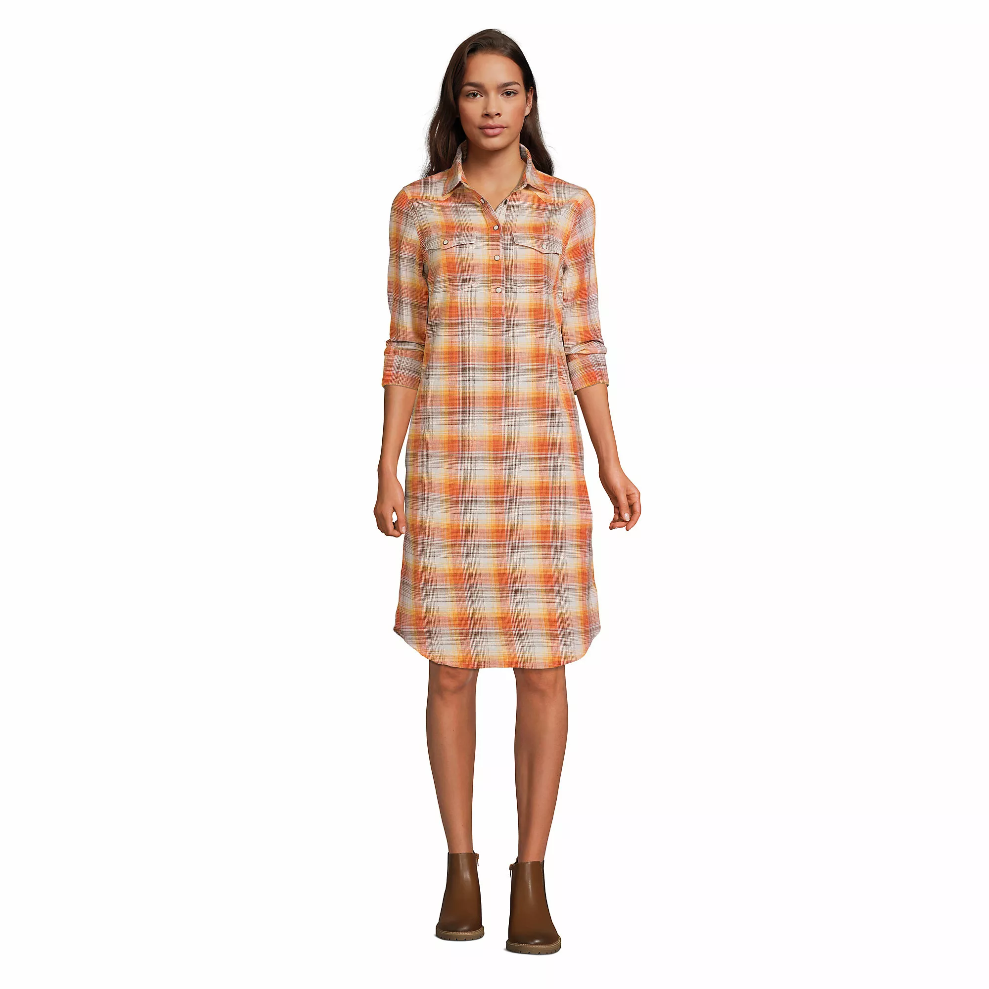 Blake Shelton X Lands' End Women's Western Popover Dress - Image 6
