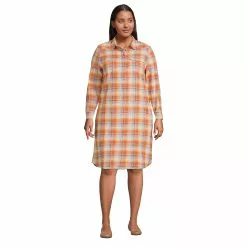 Blake Shelton X Lands' End Women's Plus Size Western Popover Dress