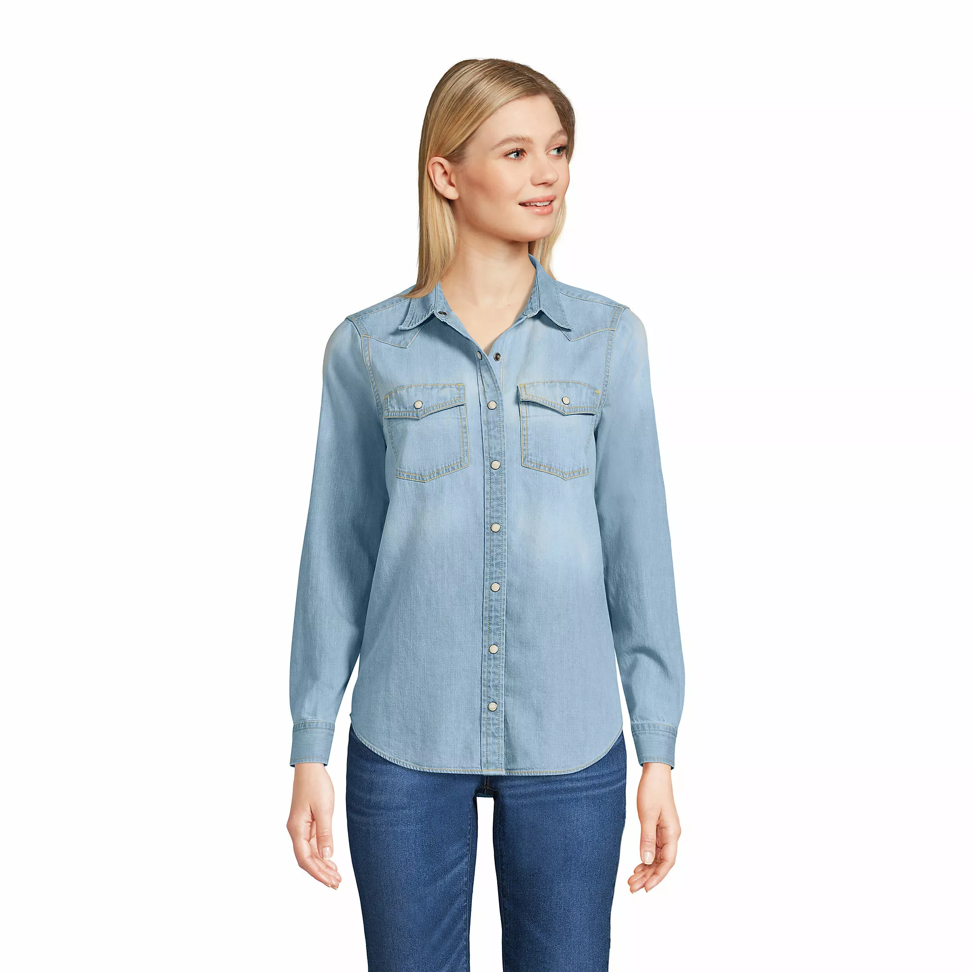 Blake Shelton X Lands' End Women's Western Shirt - Image 3