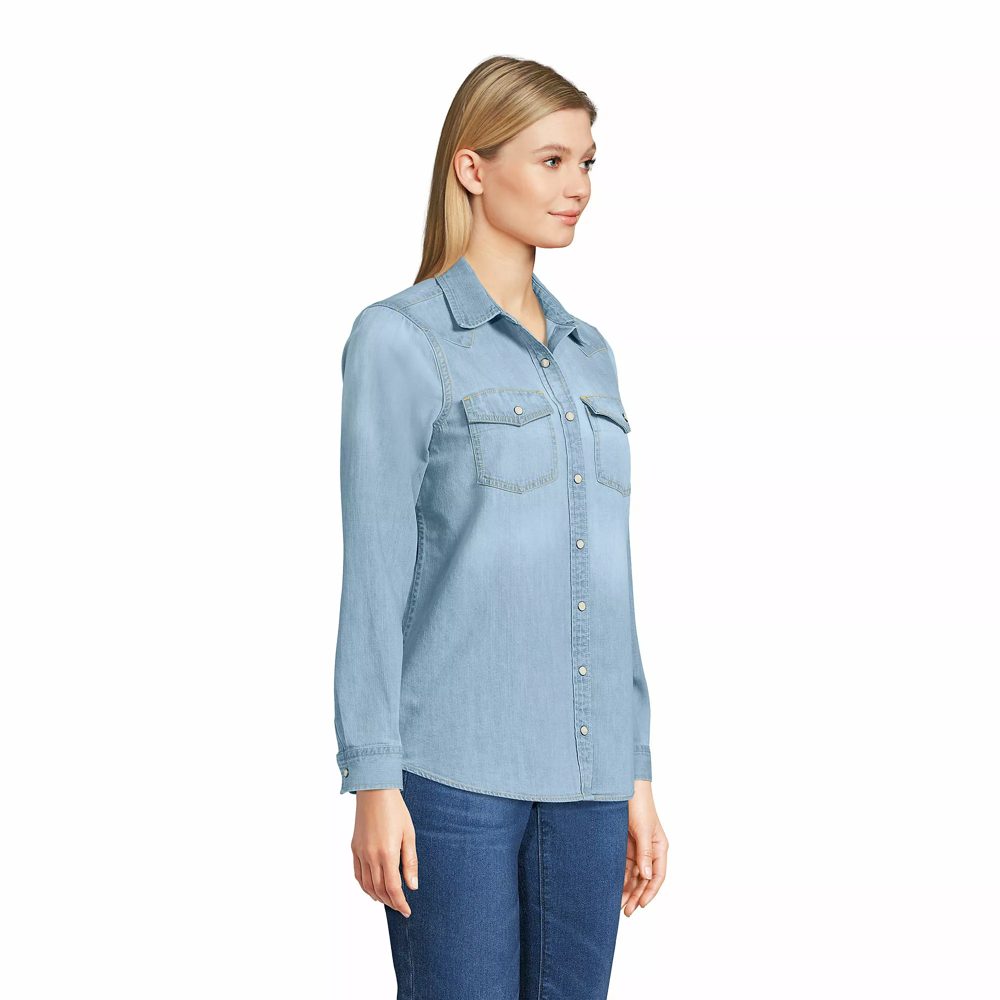 Blake Shelton X Lands' End Women's Western Shirt - Image 5