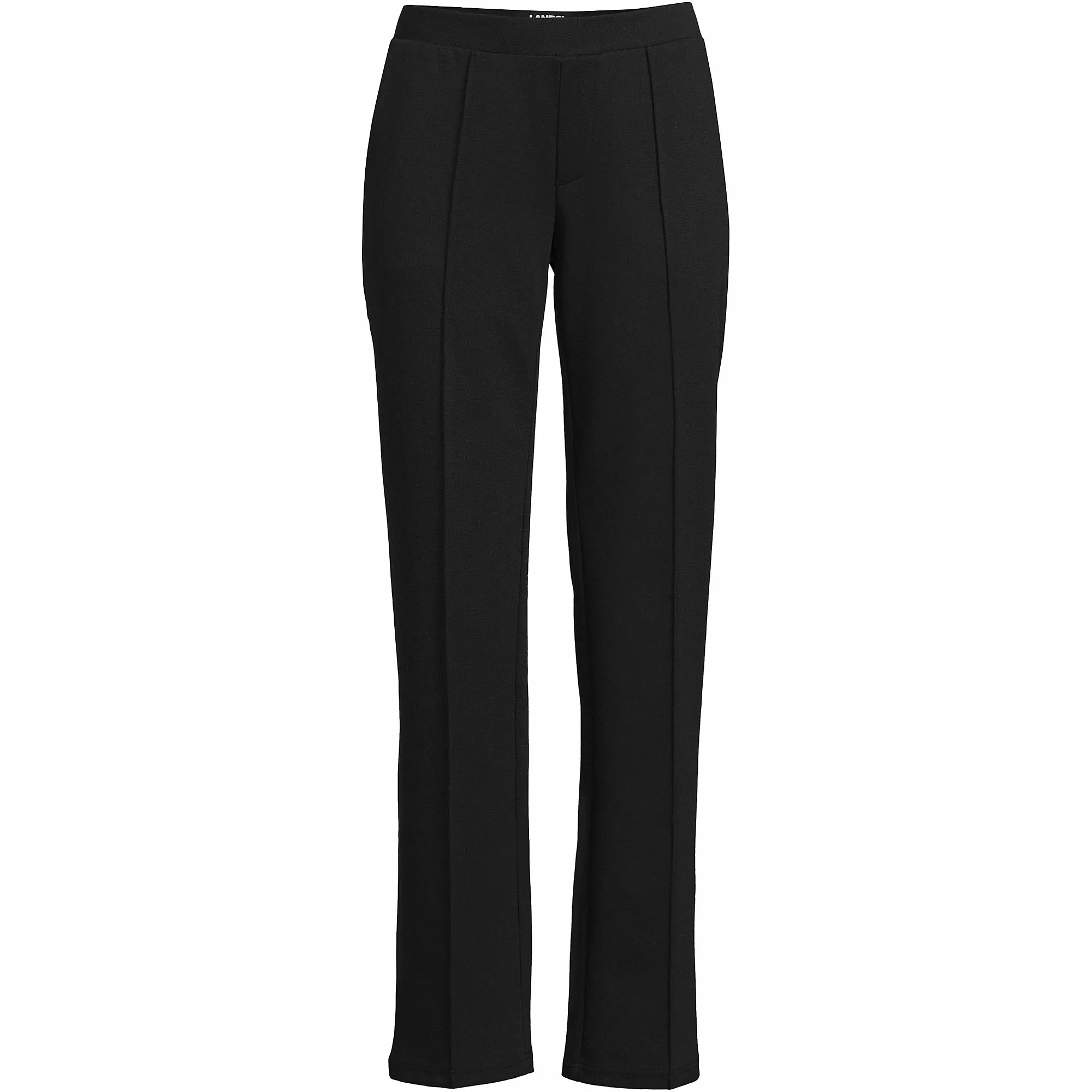 Lands' End Women's Plus Size Pintuck Straight Leg Ponte Pants - Image 5