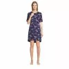 Lands' End Women's Short Sleeve Above The Knee Knit T-Shirt Nightgown