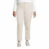 Lands' End Women's Plus Size Recycled Denim High Rise Straight Leg Ankle Jeans