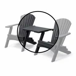 Perfect Choice Classic All Weather Recycled Tete A Tet Patio Table