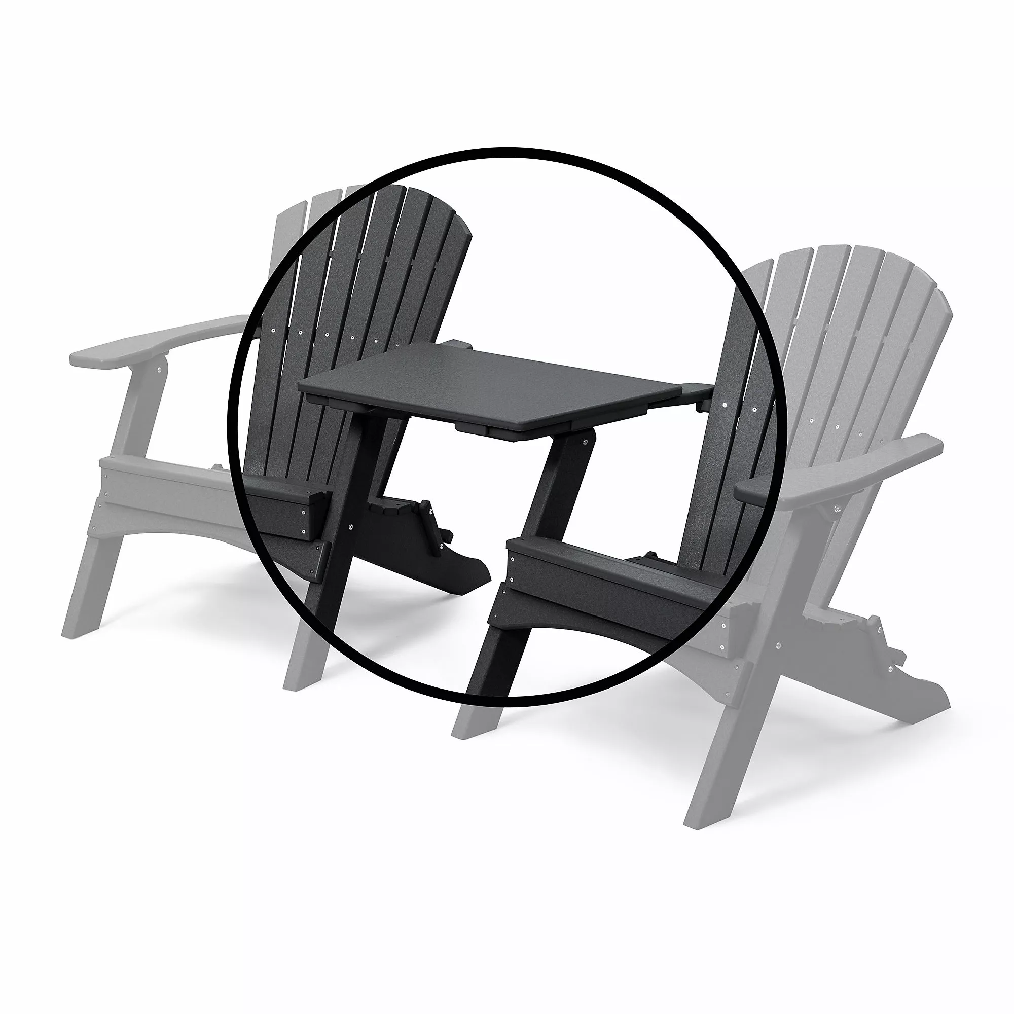 Perfect Choice Classic All Weather Recycled Tete A Tet Patio Table