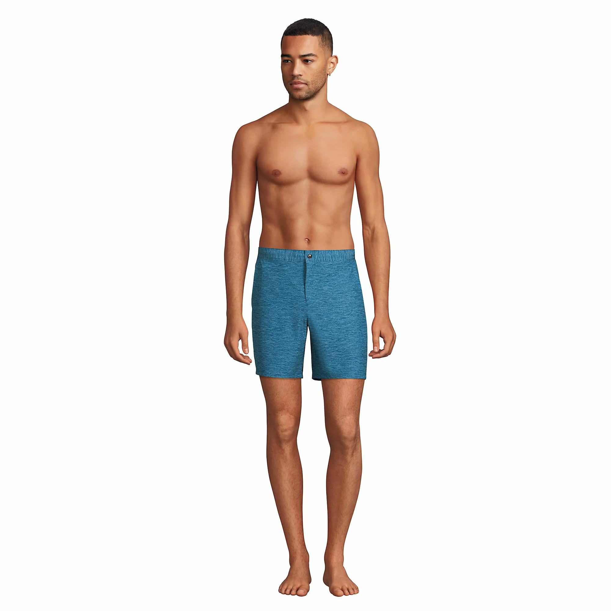 Lands' End Men's Big Unlined Hybrid Swim Shorts - Image 4
