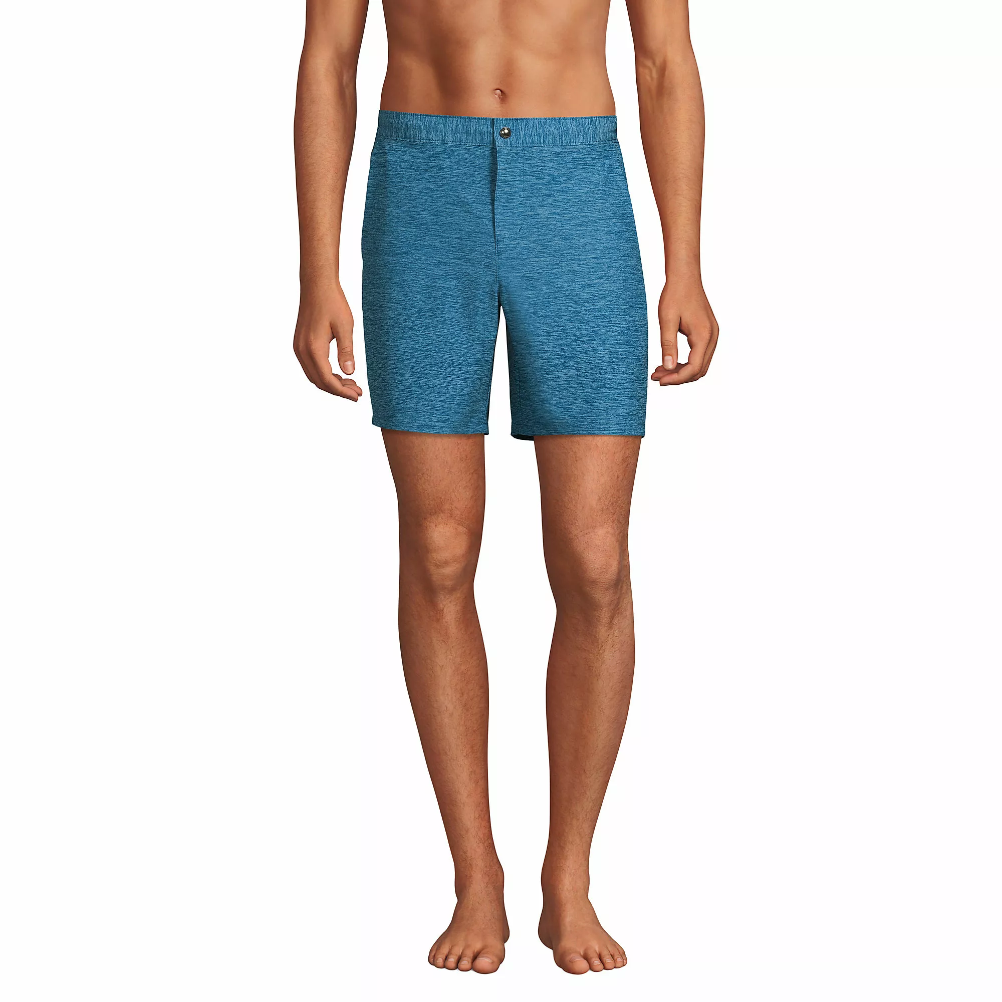 Lands' End Men's Big Unlined Hybrid Swim Shorts