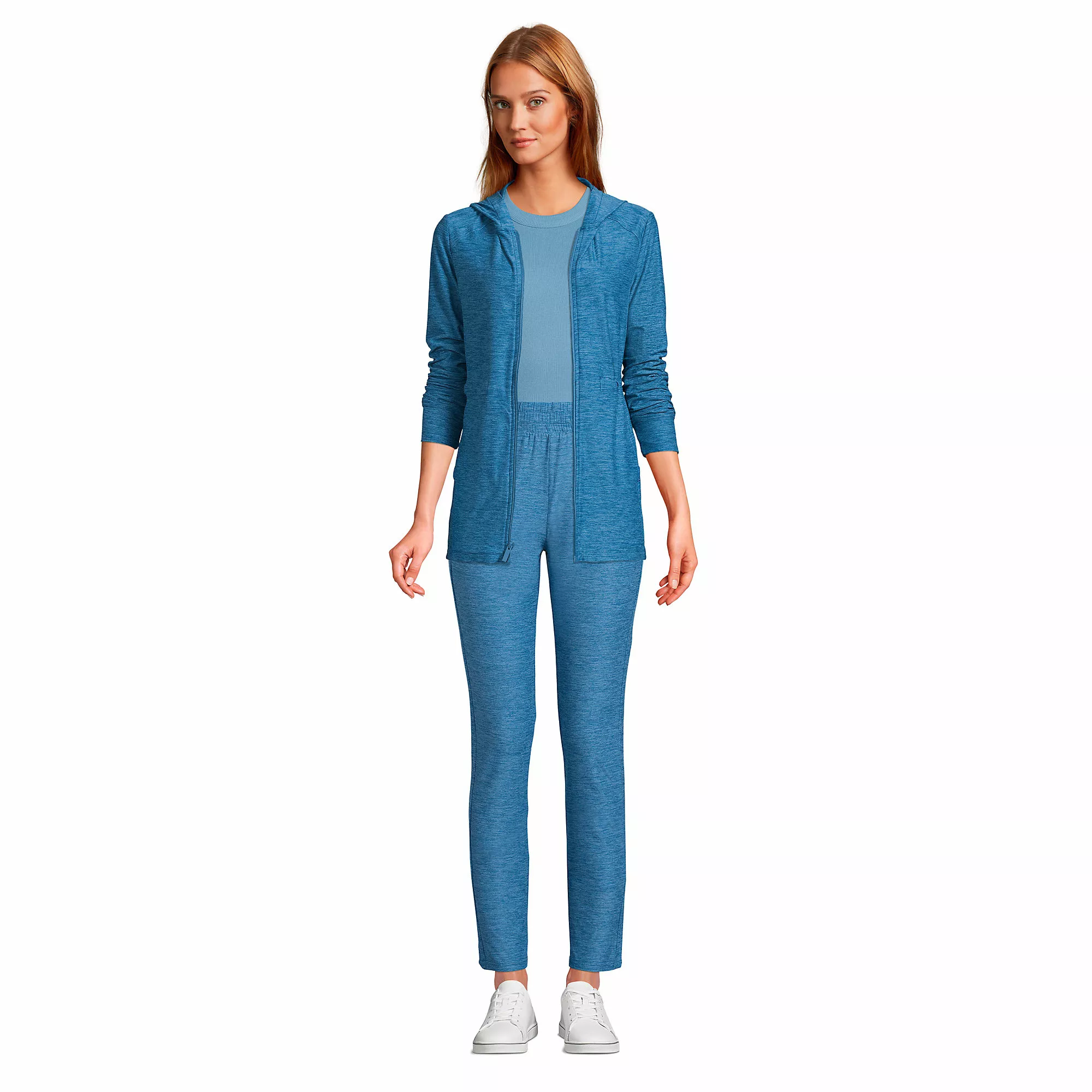 Lands' End Women's Soft Performance Full Zip Hoodie - Image 4