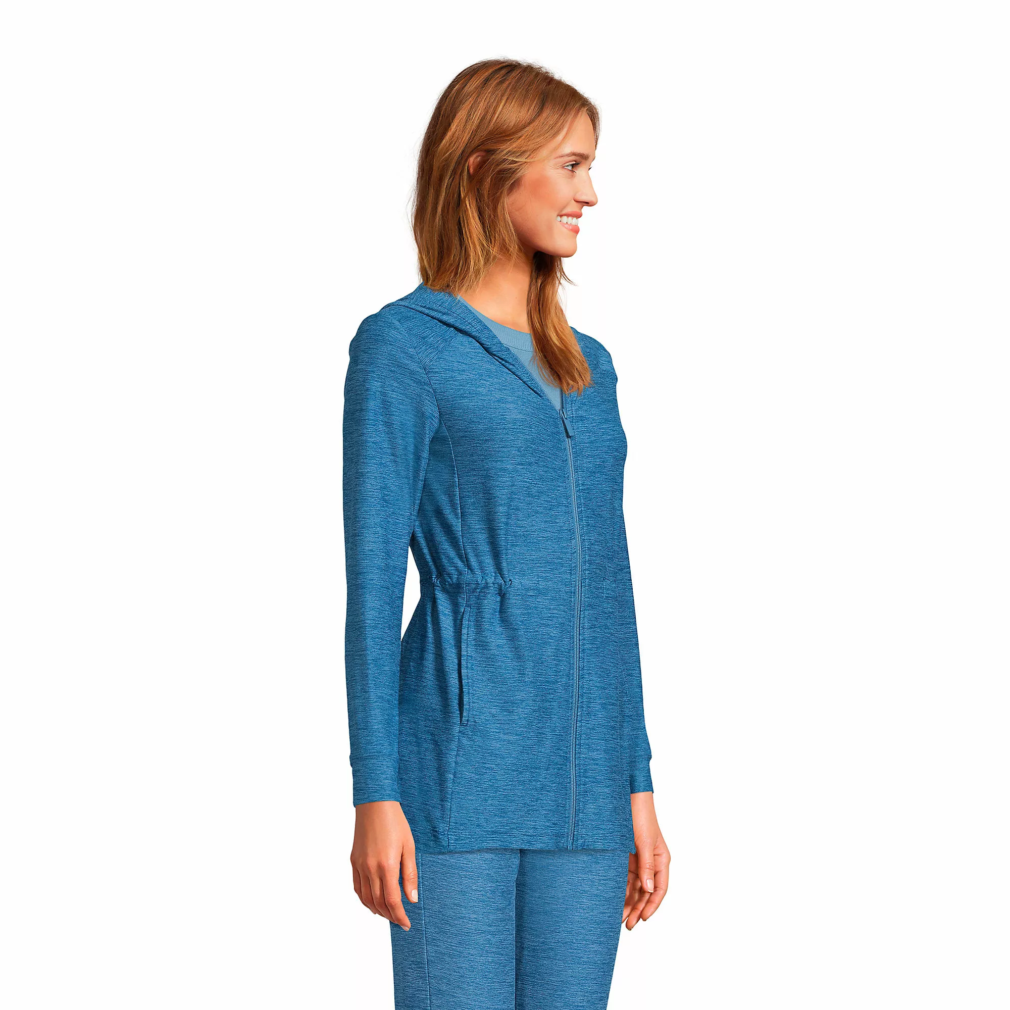 Lands' End Women's Soft Performance Full Zip Hoodie - Image 3