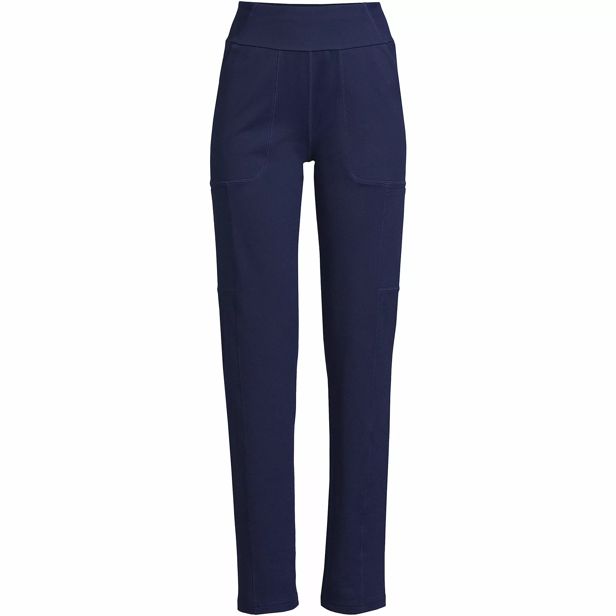 Lands' End Women's Plus Size Active High Rise Pocket Pants - Image 5