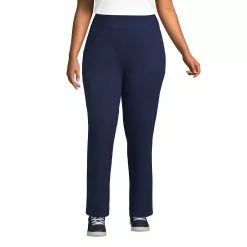 Lands' End Women's Plus Size Active High Rise Pocket Pants