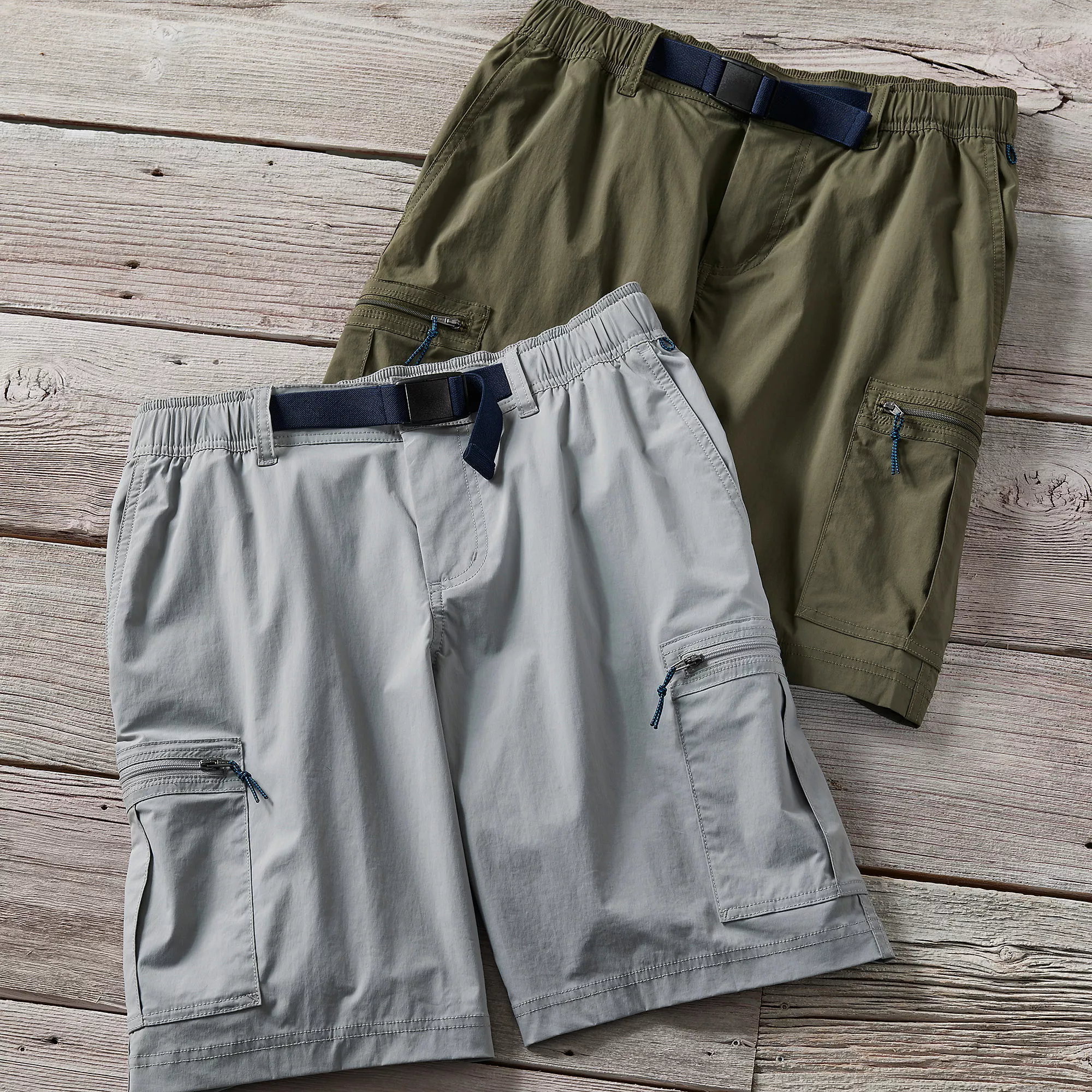 Blake Shelton X Lands' End Men's Quick Dry 9" Cargo Swim Shorts - Image 2