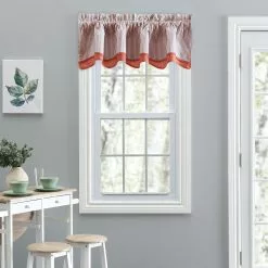 Ellis Curtains Ellis Curtain Plaza Stripe 58"x15" Bradford Valance