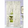 Ellis Curtains Ellis Curtain Abigail Floral 82"x63" Tailored Pair Tie Back Curtains