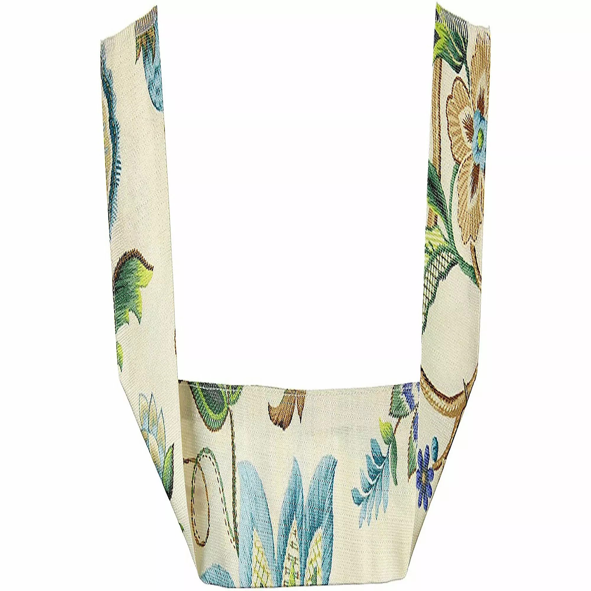 Ellis Curtains Ellis Curtain Brissac Floral 70"x63" Tailored Panel Tie Back Curtains - Image 3