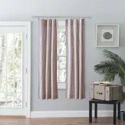 Ellis Curtains Ellis Curtain Plaza Stripe 56"x63" Tailored Panel Curtains