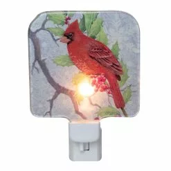 Northlight 4 Inch Glass Red Cardinal Christmas Night Light