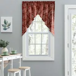 Ellis Curtains Ellis Curtain Lexington Leaf 56"x36" Tailored Swag