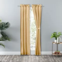 Ellis Curtains Ellis Curtain Lisa Solid 56"x63" Tailored Panel Pair Curtains