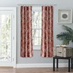 Ellis Curtains Ellis Curtain Lexington Leaf 56"x63" Tailored Panel Curtains
