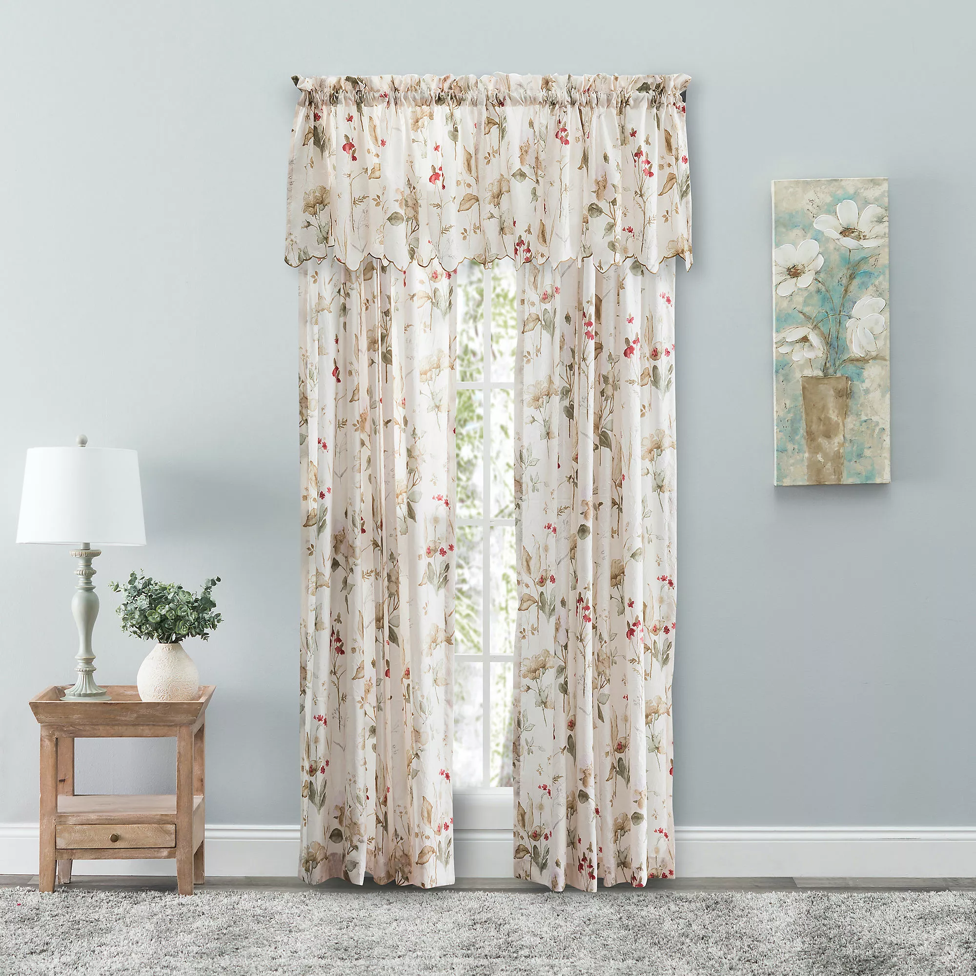 Ellis Curtains Ellis Curtain Sophia 48"x15" Tailored Valance - Image 3