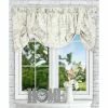 Ellis Curtains Ellis Curtain Abigail Floral 60"x22" Tie Up Valance