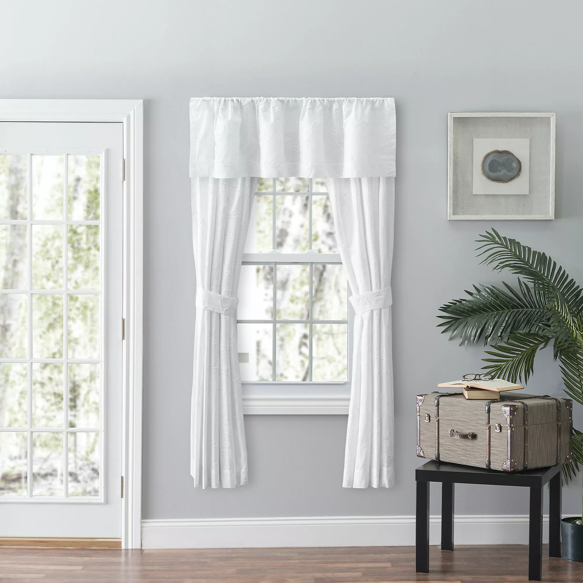 Ellis Curtains Ellis Curtain Eva Candlewick 100"x63" Panel Tie Back Curtains - Image 3