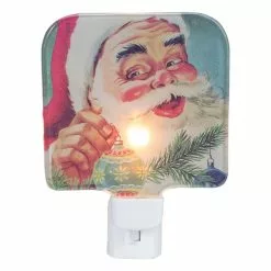 Northlight 4 Inch Glass Santa Christmas Night Light