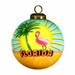 Inner Beauty Florida Glass Ball Ornament