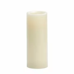Sullivans 8 Inch Vanilla Scent LED Flameless Pillar Smooth Wax Candle