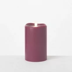 Sullivans 6 Inch Low Wave Top LED Flameless Pillar Smooth Wax Candle