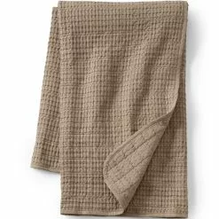 Lands' End Waffle Weave Throw Blanket