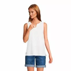 Lands' End Women's Knit Eyelet Tank