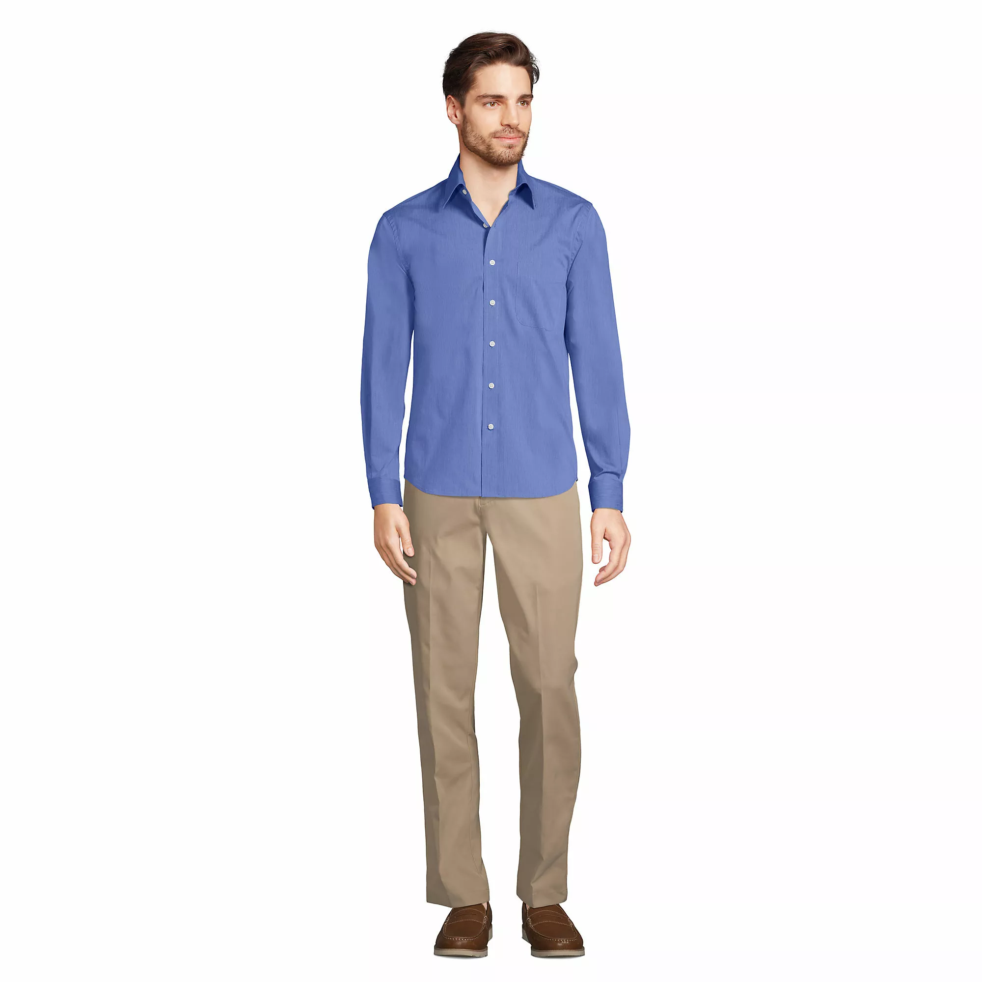 Lands' End Men's Long Sleeve Stretch Coolmax Shirt - Image 4