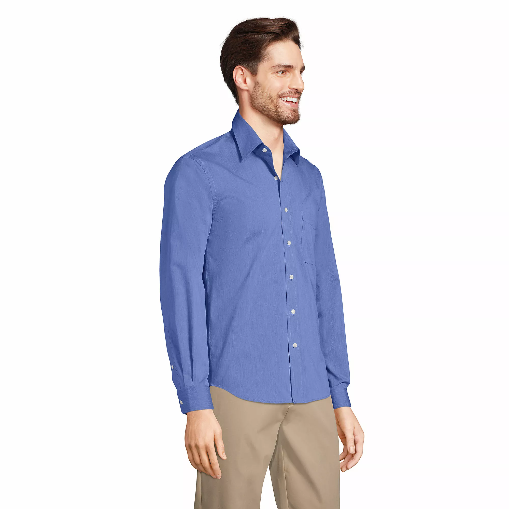 Lands' End Men's Long Sleeve Stretch Coolmax Shirt - Image 3