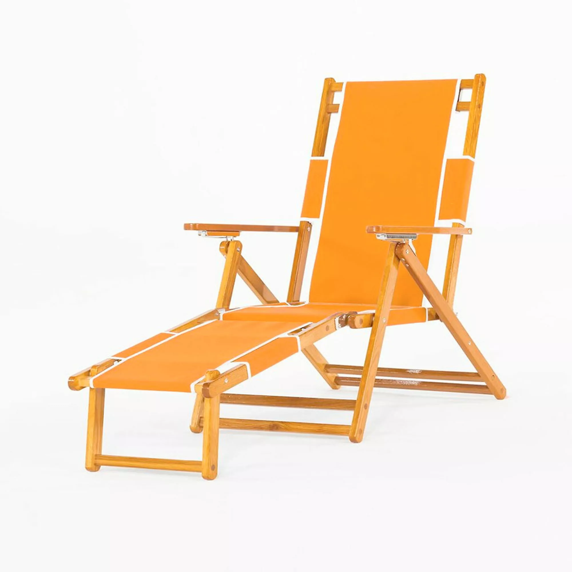 Frankford Umbrella Wooden Lounge Patio Chair With Footrest