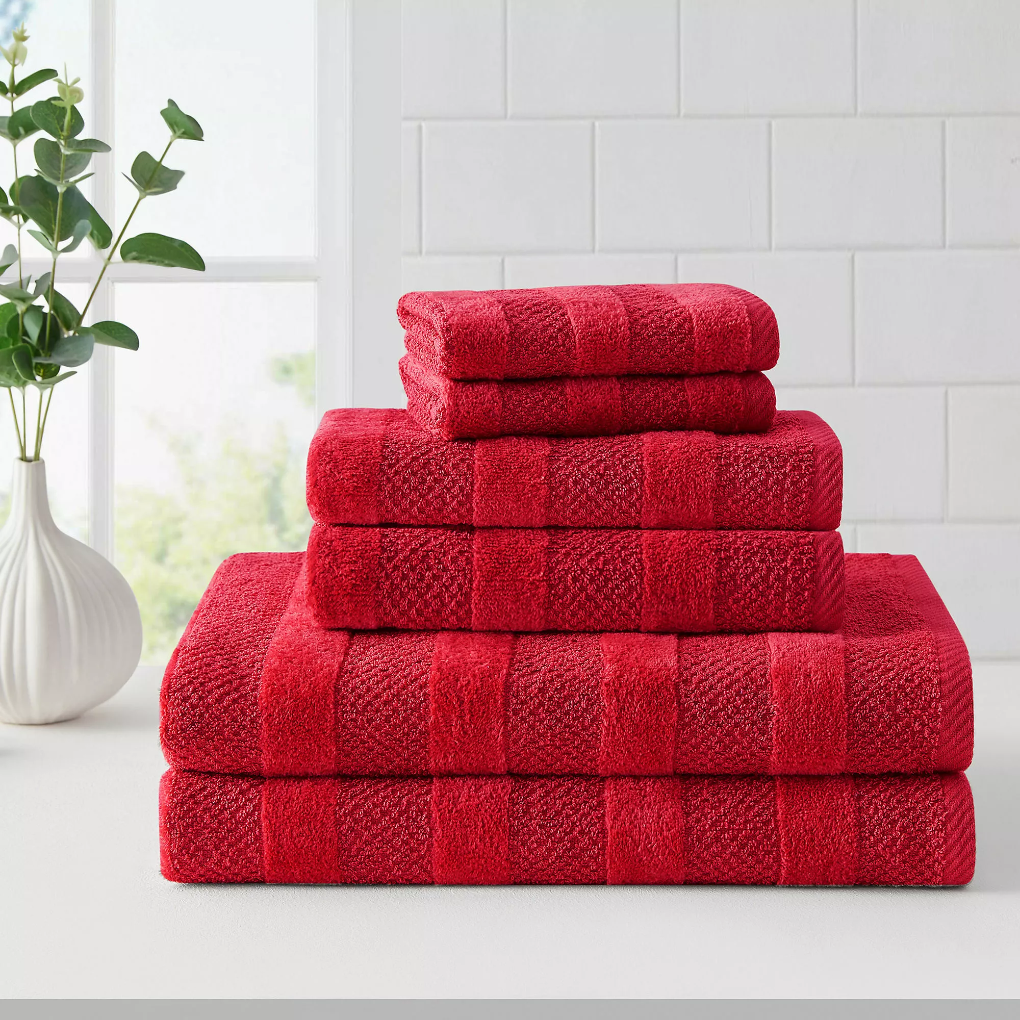 Cannon Shear Bliss Quick Dry Cotton 2 Piece Bath Towel Set - Image 4